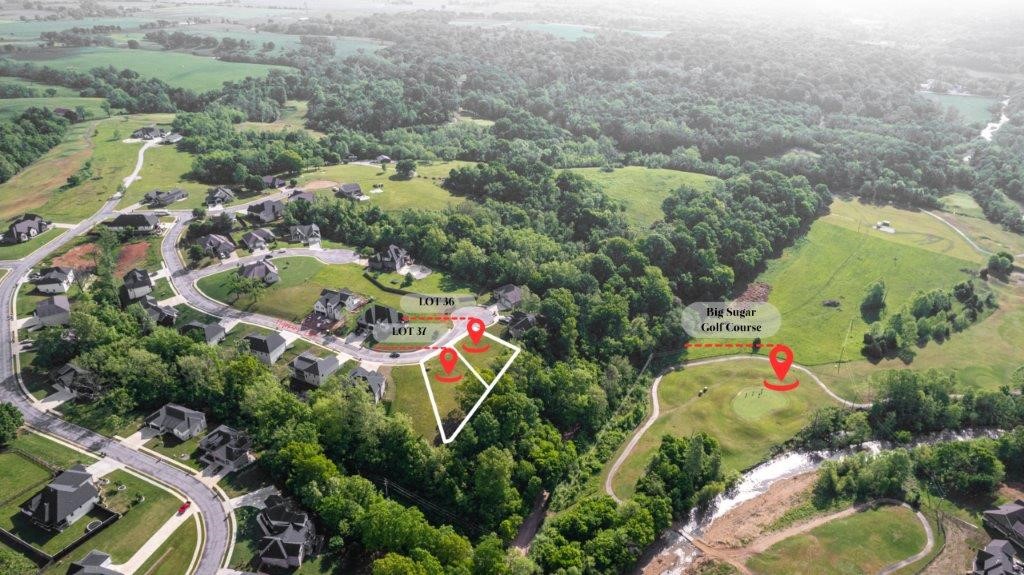 Prime Lots in Pea Ridge Community! Located on a beautiful cul-de-sac and overlooking the Big Sugar Golf Course. Easy access to both Pea Ridge and rogers via 94. Established community with wooded surroundings and quiet setting. This 0.42 Acre lot is ready for your home build! Utilities at street. Neighboring lot #37 is also listed for sale at $75,000 see mls #1275735.