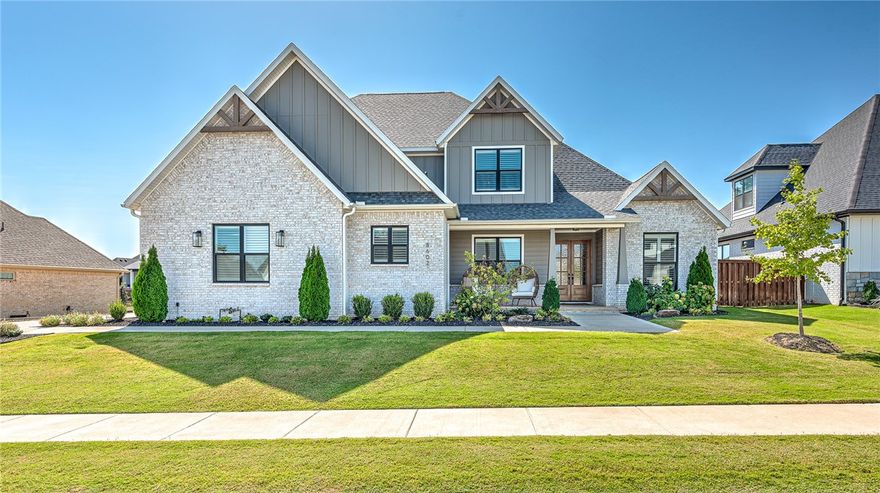 GORGEOUS 5 bedroom/4 bath home nestled in one of NWA’s most sought-after gated communities, Scissortail Subdivision! Discover a blend of comfort and style in this LIKE-NEW, meticulously maintained home featuring lots of top-notch amenities and finishes! The open and spacious living room w/ fireplace flows seamlessly into the amazing chef’s kitchen boasting an oversized island w/ lots of seating, double ovens, gas cooktop, and a butler’s pantry with wine fridge and floating shelves! Main level master suite offers a spa-like en suite bath with large walk-in closet! Private study w/ 2 closets and access to full bath could serve as a bedroom. Second level hosts 4 gracious bedrooms, 2 full baths and a large bonus room w/ wet bar perfect for entertaining, relaxing or watching the big game! Gorgeous curb appeal with extensive upgraded landscaping creating beautiful outdoor living spaces. Enjoy fabulous amenities including resort-style pools, gorgeous clubhouse, playground, fitness center and pickleball courts.