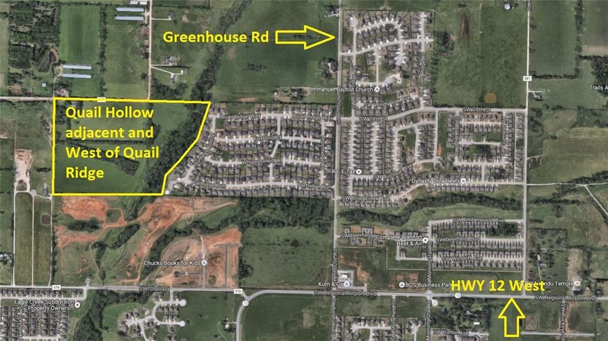 41 Lots in the 1st phase of the Quail Hollow Subdivision in Centerton