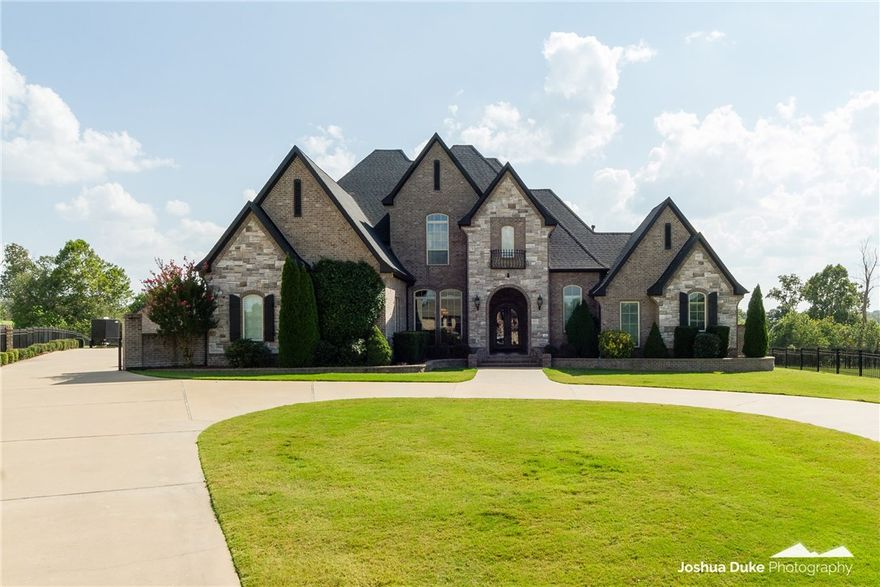 Legend Builders custom home on 2 acres features a 40'x25' custom pool pavilion with an outdoor fireplace and an outdoor kitchen with full size refrigerator sink, grill and pool bath. 36'x18' heated pool.  Fully equipped for entertaining and fun!  Full 6 car garage and a 60x30 15' tall detached RV building fully insulated with 220' wiring.  If you are looking for a home with every detail throughout, look no further!  Custom moldings, hand scraped hardwoods, custom kitchen with 7 bar seats, BR's 2 & 3 have private baths, media room, great storage off every closet. Just a special place with easy access North and South.