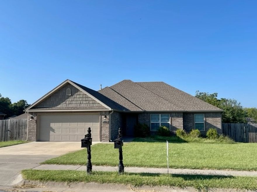 This 4 bedroom 2 bath home features wood floors, granite counters, gas fireplace, custom cabinets, and a covered patio for entertaining.  Close to schools. Pictures may not be of exact property.