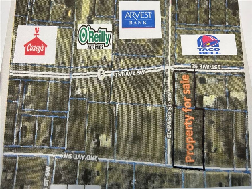 PRIME LOCATION in the heart of Gravette Ar. Build your business amongst other thriving business or use part of this 0.85 acre lot to build homes. The possibilities are endless. Move to Gravette today! Front parcel already zoned commercial and back parcel zoned residential. Road frontage on three sides including Highway 59 (1st Ave)!  Electric, water, sewer, and gas already on site!