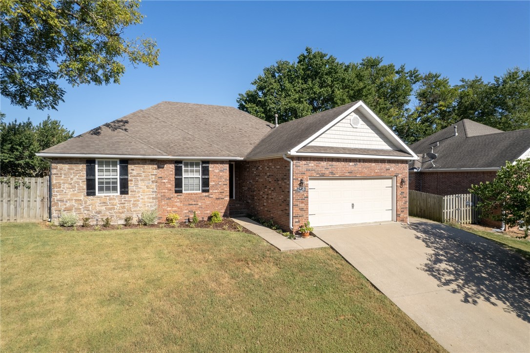 Check out this recently updated house in a beautiful part of West Fayetteville! Only 7 minutes from I-49, off Porter Exit. Brand new roof! Split floor plan, granite kitchen countertops, updated bathrooms and flooring. Updates include, painted cabinets, interior paint, updated modern light fixtures, modern hardware fixtures on showers/bathtubs/sinks, new shower doors and wood laminate flooring. Appliances convey, refrigerator, microwave, oven, brand new dishwasher, AND washer and dryer! Attic above garage is floored for additional storage space! Backyard patio space has a pergola!