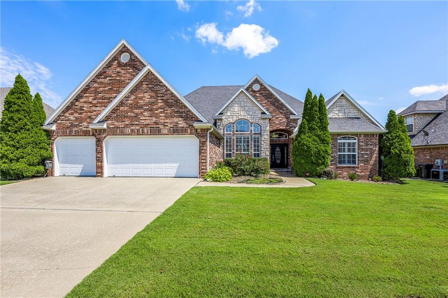 Welcome to Shadow Valley living at its finest! This stunning 3,131 sqft home offers 4 bedrooms, 2.5 bathrooms, a formal dining room, & an upstairs bonus space perfect for a media room. The heart of the home is the beautifully designed kitchen featuring quartz countertops, a KitchenAid gas range, wall oven, oversized refrigerator, & soft-close cabinetry, ideal for both everyday living & entertaining. The spacious primary suite is a true retreat w/ a cozy gas fireplace & access to the covered back patio. Step outside & enjoy your personal backyard oasis w/ a saltwater pool, complete w/ a new liner in 2024 & a professionally landscaped waterfall feature. Whether you’re hosting gatherings or relaxing by the water, this space is built for year-round enjoyment. All of this nestled in the sought-after Shadow Valley community, offering an unbeatable location close to dining, shopping, and all that Rogers has to offer. Major updates roof, HVAC, hot water heater, & pool pump have all been replaced within the last 5 years.