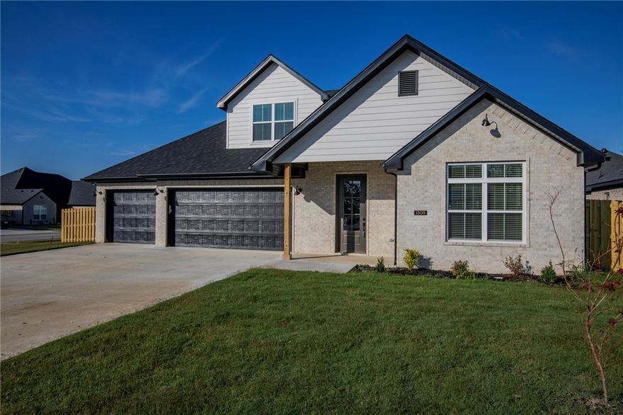 It's complete and move in ready! Step inside this inviting two-story home featuring open floor plan, beautiful fireplace in the spacious family room. Just off the family room is a flex space that offers the perfect option for an office. This thoughtfully designed layout includes 4 bedrooms, 3 full baths and a generously sized utility room, pantry, and linen space. Enjoy the designer finishes throughout, including engineered wood flooring, stylist accent walls, and upgraded lighting. The home comes equipped with blinds, gutters, and fencing. Community amenities include a beautiful pavilion, large pool and two playgrounds. Conveniently located just minutes from I-49, golf courses, mall, Arkansas Children's hospital and wonderful restaurants. Preferred lender Credits offered!