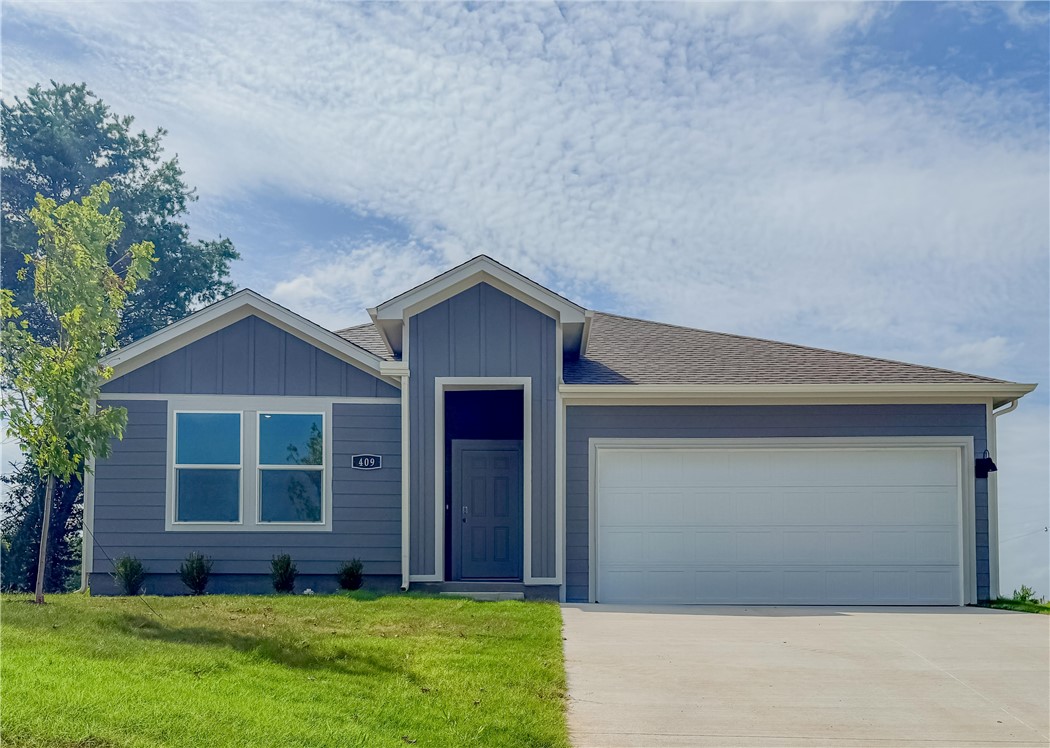 Sold before print! Charming Cali Plan in Applewood Estates in Highfill, AR with stunning views of rolling hills, convenient access to Northwest Arkansas Regional Airport, and nearby shopping and dining options in Rogers and Lowell. Find your new home in Northwest Arkansas. These brand-new homes will have a beautiful kitchen with 36-inch upper cabinets. Granite kitchen countertops & stainless-steel appliances! LVP flooring and carpet. LED lighting throughout! Garage door opener! Landscape package. 4 sides Hardie® siding. Address plaque. Tax and Parcel TBD. These homes are located in the city of Highfill, with a Gentry address and Gentry schools!