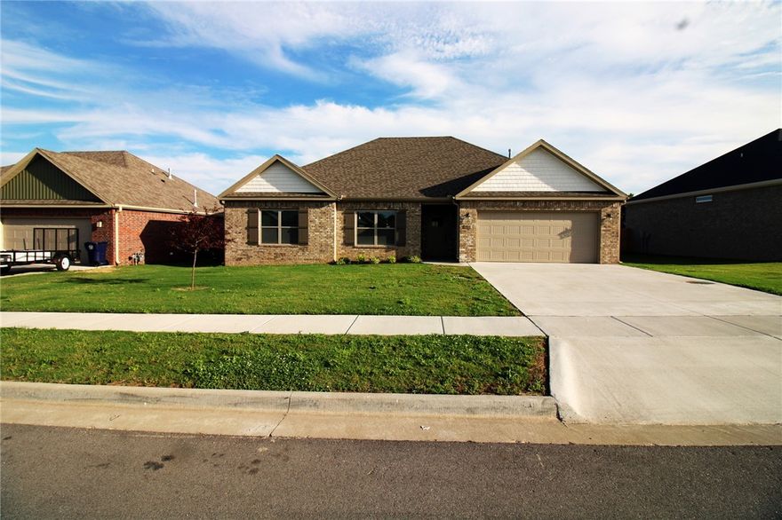 This 3-year-old home is freshly cleaned and ready for occupants. 4 Bedrooms, 2 bathrooms, luxury vinyl flooring throughout. 2 car attached garage. Privacy fenced backyard. Level driveway. Stove/oven, microwave dishwasher provided.  No cats. Small dogs negotiable. Tenant responsible for utilities, pest control and lawn care. Agent owned