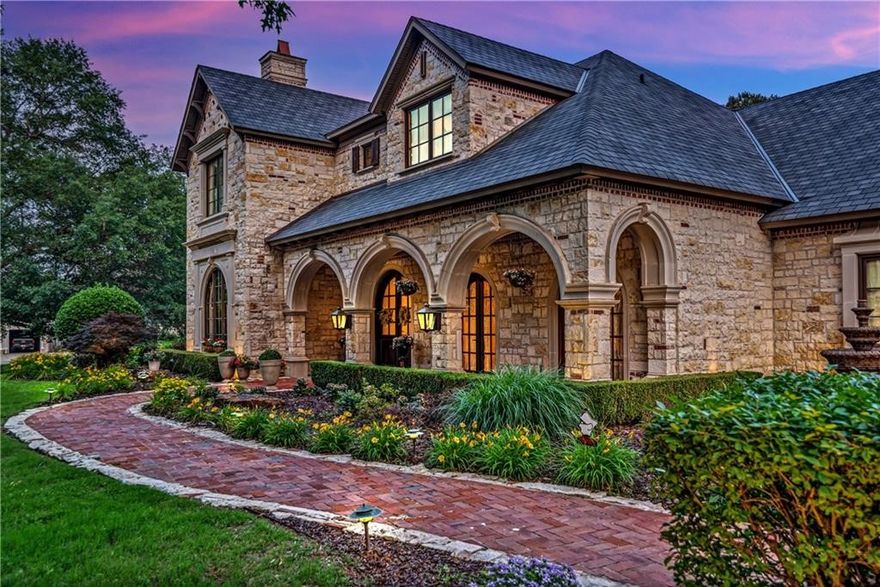This majestic, European-style home boasts over 6,000 square feet of living space, nestled on a 1.79 acre
lot with mature trees & picturesque landscaping, ensuring serenity for those wanting seclusion, while also
being near all Fort Smith has to offer. Upon entering this breathtaking estate through its grand entrance
you're immediately transported to a world of comfortable luxury. Bright & spacious living areas exude
grandeur. The beautiful fire place invites your guests to sit down & stay awhile. This magnificent
residence offers four generous bedrooms & four full, bathrooms perfect for your friends or family to enjoy
a lavish retreat. The suite-style bedrooms offer tranquil views & a spa-like bathroom, affording
exceptional seclusion. The primary bathrooms boast heated floors, adding to the spa-like atmosphere. At
the heart of Fort Smith, this estate inspires timeless luxury & serenity that the utmost discerning owners
would love to experience. Welcome to your very own rare jewel in serene Arkansas