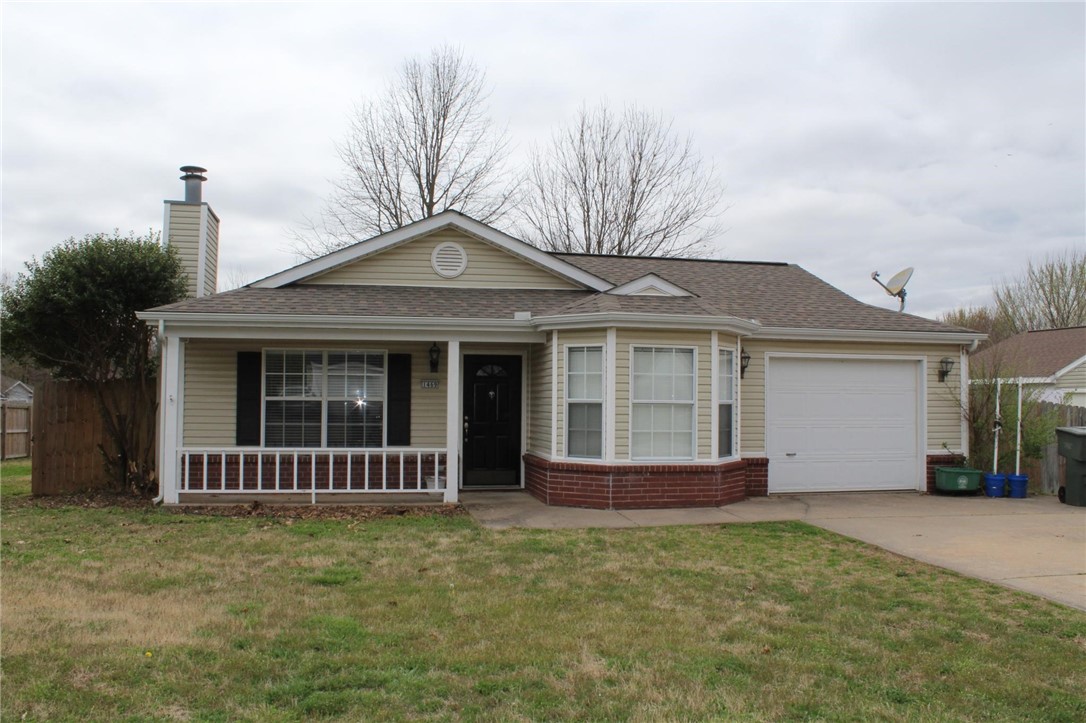 Perfect starter home or investment property! Close to I49, restaurants, and grocery stores. This brick and vinyl exterior home features 1,093 sq. ft., 3 bedrooms, 2 baths, plus wood, tile, and carpet flooring. Also included is a covered patio/porch and a privacy fence. It sits on a corner lot in a subdivision that is convenient to everywhere. (It is currently rented and requires a 24 hour notice for all showings.)