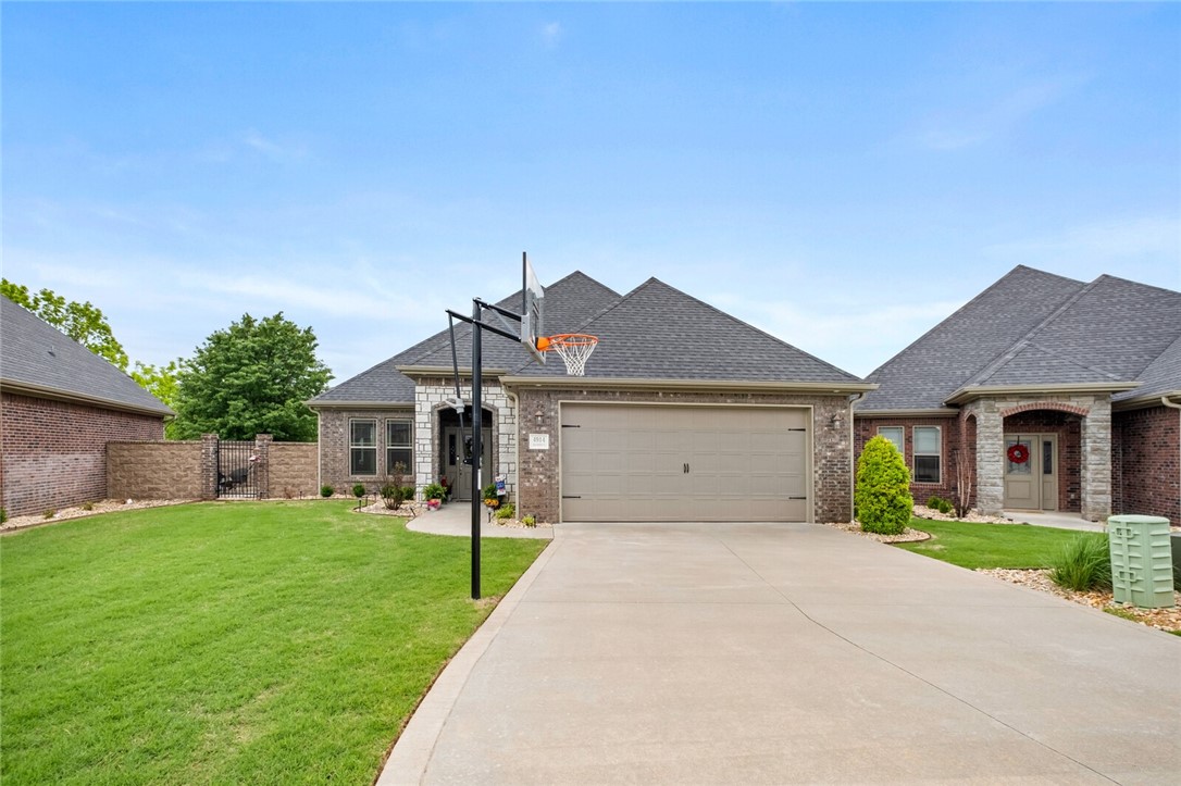 Beautiful GARDEN home in centrally located Cross Creek neighborhood where you can enjoy the community pool, walking trail, tennis, basketball and now also pickleball. This beautiful home is not only located in the sought after school zone of Janie Darr Elementary, but also sits on a quiet cul-de-sac. Kitchen has granite countertops, gas range and custom cabinets. Split floor plan with hardwood floors and a corner fireplace. Master bath has tile shower with handheld sprayer. Separate whirlpool tub. Home has great storage and lots of extras! HOME has a small patio, no backyard, but backs into green common area.