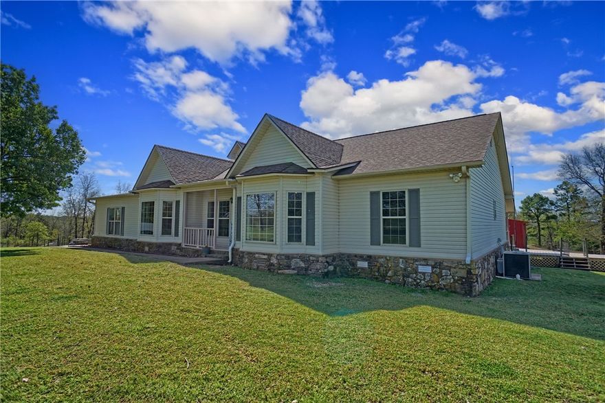 Can't find a nice home with some land?  Take a look at 331 Deer Ridge Lane in Dover.  The house itself if 2830 Sq feet 4 bedrooms 2 full baths with a huge kitchen, two living areas and a large pantry.  Outside that is a 40X50 barn and a 30x80 shop with power. There is a view of the river valley and mount nebo that is visible from the front porch.  The 46 acres is fenced and crossed fenced with a pond and plenty of room for livestock.  There are also deer on the property with several spots to hunt.