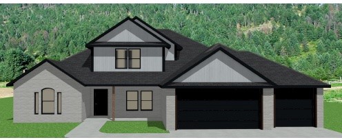 This 4 bed, 3.5 bath open floor plan has everything you would want in a home. It sits on a half acre lot, has wood floors, crown molding, and paint grade custom cabinets. Pictures are not of actual home, but similar plan and finish.