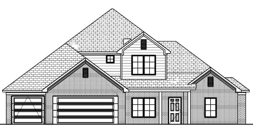 New Construction home built by MTZ Construction. Split floor plan, open
kitchen, dining and living room. Finishes include granite countertops, stainless steel appliances, custom
cabinets, hand scraped hardwood floors, large walk-in closet in master bathroom, tray ceiling in master
bedroom, mud room off garage, professional landscaping, 3 car garage, covered back patio with wiring for
television.