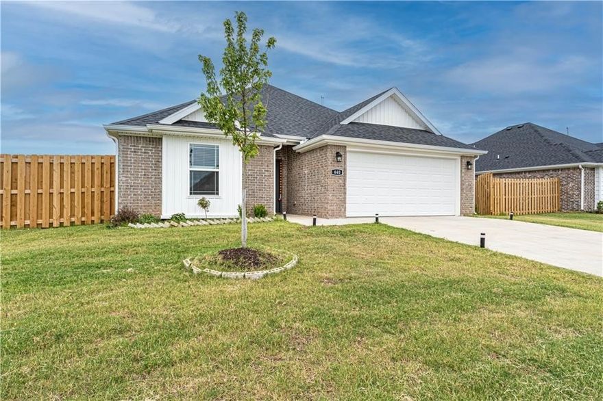 Welcome to your next home or a home you can have as a rental. This cute newer 3 bdr/2 bath all brick home has an open floor plan, gas fireplace, wood laminate flooring  and crown molding. Great kitchen with a pantry and stainless steel appliances including the refrigerator. Covered Patio. Close to shopping, Washer Dryer included. This home is currently in a lease until July 2026