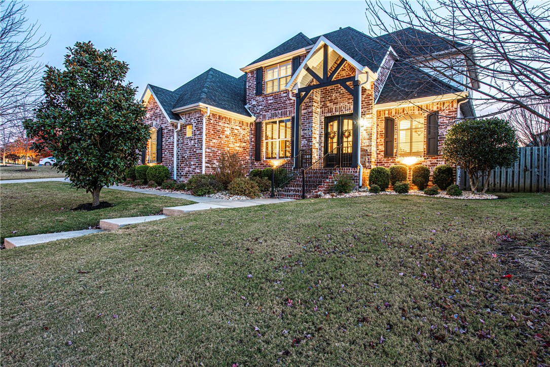 EAST FAYETTEVILLE GEM! This 4 bed 3.5 bath home in the desirable Stone Mountain Subdivision is near parks, shopping, & more! From the front porch head inside to the two story foyer! A formal office w French drs & wood casing details. Formal dining off the entry connects to open concept living w crown molding, high ceilings, rock gas fireplace, & eng. wood flrs! In the kitchen- a breakfast area, wet bar & icemaker, large kitchen island w drawer microwave, 36” gas cooktop w pot filler, double oven, granite counters, & walk-in pantry! Relax in the main floor primary bdrm w wood beams & private ensuite feat dual sink vanity, jetted tub, dual head shower, & two walk-in closets! Upstairs: a spacious bonus rm, 3 guest bedrms w walk-in closets & 2 more bathrms! Head out back to your oasis w covered back patio, gas fireplace, gas BBQ hookup, Bose speakers, landscaping & pergola! MORE: New ceiling fans in bdrms, living, & bonus / Quartzite bathrm counters / UV filter air purifier (1st Flr HVAC)/ Home wired for cable & music!