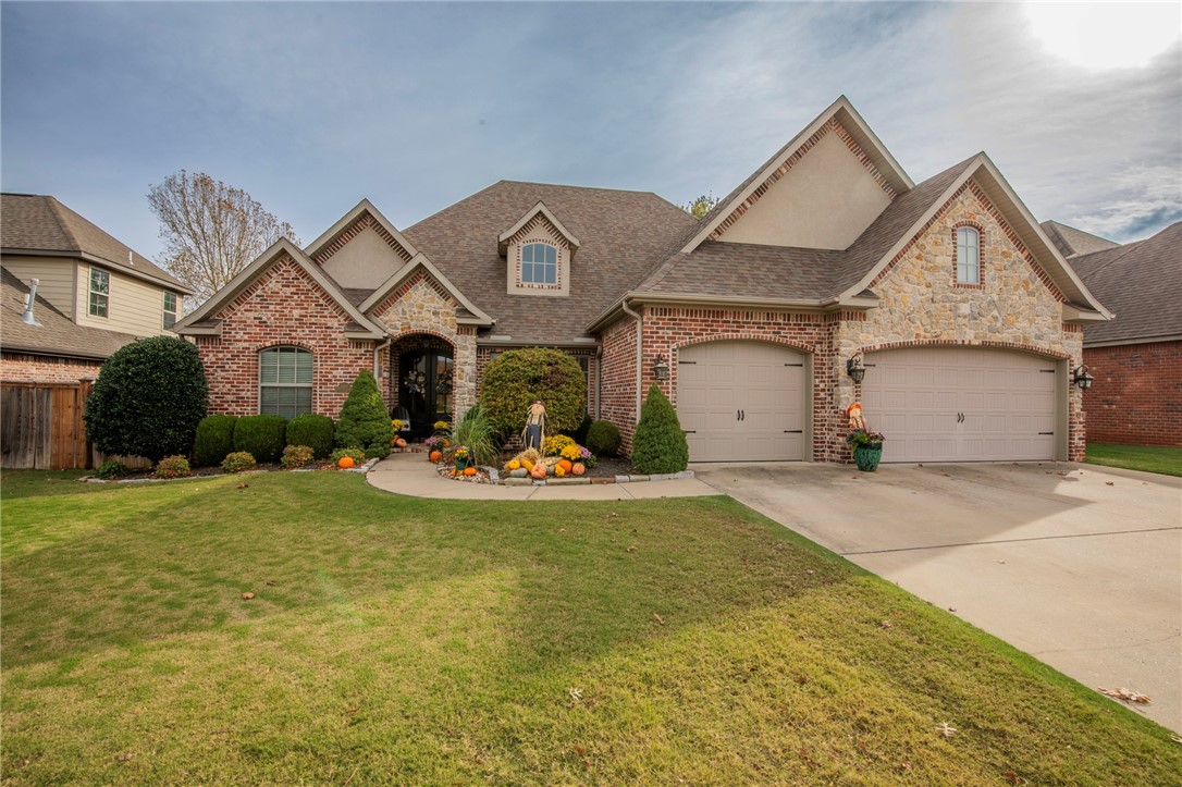 Located in a highly sought-after, family-friendly neighborhood, this spacious home offers both convenience and comfort. This well-designed home features a formal dining room, an open concept kitchen and inviting living room. A guest suite on the main floor, complete with an attached bathroom, provides privacy for visitors. Additionally, there’s a private office for remote work or study. The master suite is a peaceful retreat with a large walk-in closet and a luxurious master bath. Two additional guest bedrooms plus a bonus upstairs, making this home ideal for families. The home is located in a kid-friendly neighborhood with amenities including a pond, playground, and community pool. For those who enjoy outdoor recreation, the Razorback Greenway Trail is within walking distance, offering miles of scenic paths. With its spacious layout, excellent neighborhood, and proximity to amenities, this home offers the perfect balance of comfort, style, and convenience for families.
