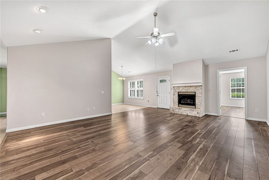 Welcome to this beautifully maintained home in the heart of Centerton—where comfort meets exceptional affordability. With solar panels that keep electric bills around $15/month year-round, this home offers true long-term savings without sacrificing style or convenience. Inside, you’ll find a bright, open living area with soaring ceilings and plantation shutters. The kitchen features granite countertops and plenty of room for cooking and entertaining. Recent updates provide added value and peace of mind, including a remodeled bathroom with a stand-up shower, a new HVAC system, water heater, & garage door (all installed in 2018). And with all solid-surface flooring and no carpet, maintenance is a breeze. Outside, enjoy an 8-foot privacy fence, new gate, boat/RV pad, shed, and a generator—all adding to the home’s practicality and efficiency. This property combines modern energy savings, thoughtful upgrades, and an unbeatable Centerton location close to schools, shopping, and dining.