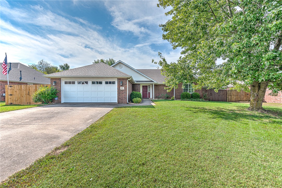 Welcome to this beautiful 4-bedroom, 2-bath home in the heart of Centerton! Designed for comfort and efficiency, this home boasts solar panels that keep electric bills around $15/month year round. The spacious, open living area features soaring ceilings and plantation shutters, creating a bright and inviting space. The kitchen offers granite countertops and plenty of space for cooking and entertaining. Key updates include a remodeled bathroom with stand up shower, new HVAC system, water heater, and garage door (2018), ensuring peace of mind for years to come. All solid surface, no carpet! Step outside to enjoy the 8-foot privacy fence with a new gate, a boat/RV pad, shed and a generator for added convenience. This property truly blends modern efficiency with thoughtful upgradesāall in a prime Centerton location close to schools, shopping, and dining.