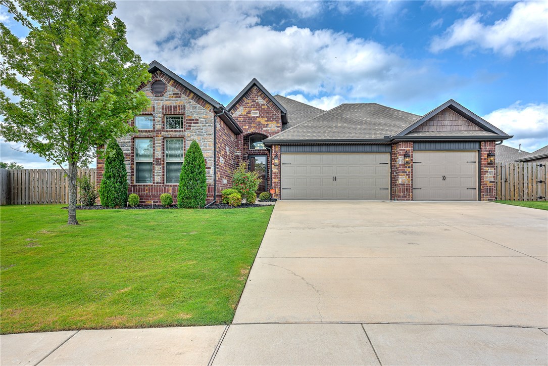 Absolutely lovely 4 bed, 2.5 bath home with a lots of green space on a quiet cul-de-sac in the Liberty Bell Subdivision. Inside you will find a large open living area with plenty of space to entertain. Host dinner parties in the formal dining room, cozy up for movie nights in front of the grand fireplace in the living room or enjoy family fun in the fenced in backyard, big enough for a pool. You will love the custom craftsmanship throughout including hardwood flooring, granite countertops, creamy moulding, masonry, and beautiful dark cabinets. The location is fantastic as it is close to the neighborhood pool and park and within 3 miles to the entertainment district, Walmart Amp, TopGolf, Mercy Hospital, Pinnacle Promenade and multiple restaurants and retail. Welcome home.