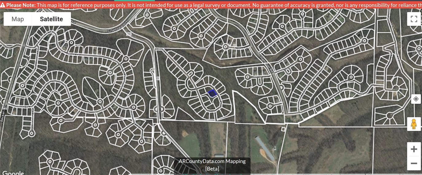 Lovely, secluded lot on Leola Lane. The street is not yet paved but will be after enough homes are built. 15 Minutes to Walmart Home Office. 10 Minutes to Bella Vista Clubhouse. 8 Minutes to Riodan Hall. Super convenient yet very private!