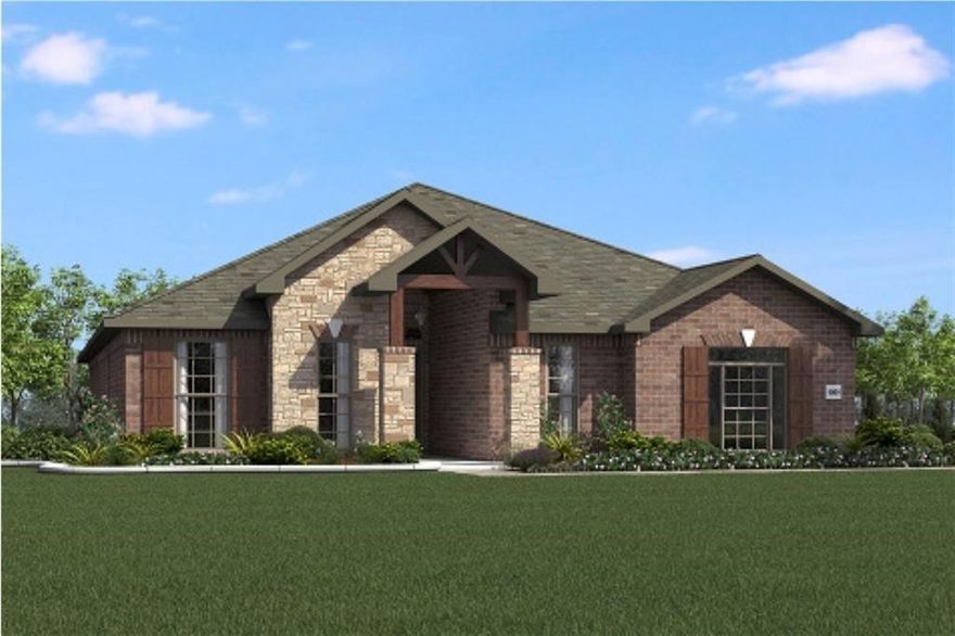 Welcome to this stunning 4-bedroom, 2-bathroom home located in the charming community of Pea Ridge, AR. This property boasts a range of high-quality amenities that ensure a comfortable and luxurious living experience. The home features spacious walk-in closets, providing ample storage space. The kitchen is a chef's dream with its granite counters, gas stove, and a convenient eat-in area. The home also includes a pantry for additional storage. The living area is enhanced by a beautiful fireplace, creating a warm and inviting atmosphere. The home's split floor plan offers a unique layout that maximizes space and privacy. The property also includes ceiling fans and blinds for added comfort and privacy. Step outside to a covered back patio, perfect for outdoor dining or relaxation. The backyard is fully fenced, offering an added layer of privacy. This home truly combines comfort, style, and convenience, making it a perfect choice for those seeking a high-quality living experience.