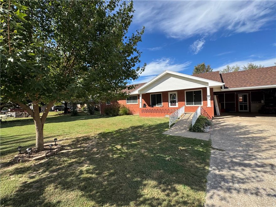 Charming and well-maintained home with plenty of living space! This home features beautiful original wood floors and many updates throughout. The bathrooms have been refreshed with new frosted windows, and guest bath completely updated! (Door for the primary bath can easily be reinstalled.) Enjoy the large, fenced backyard—perfect for pets or outdoor entertaining. New roof and gutters in 2025!