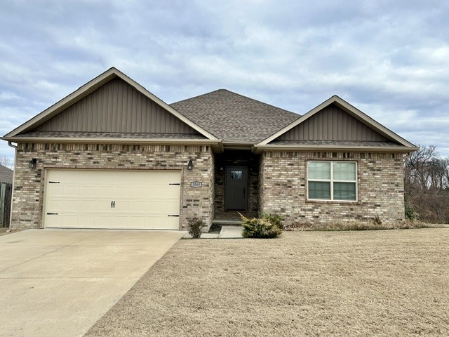Nice 3 BR, 2 BA brick home for lease in Prairie Grove. $1695/mo with $1000 deposit.