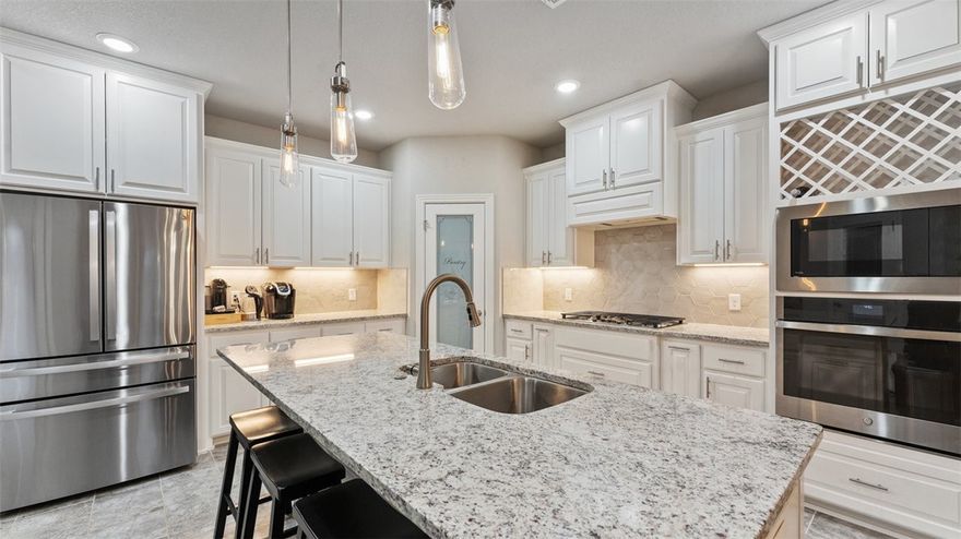 This home is better than new (2024) and nestled between Grimsley Jr. High and Bentonville West. What you'll love: 1) your chance to snag a privately owned and managed rental that's backed by a realtor to avoid scams. 2) a quiet cul-de-sac 3) an underground storm shelter in garage 4) high ceilings in entry and living room 5) huge walk in closets (TWO in oversized primary bedroom) 6) split floor plan 7) custom built cabinets with wine rack 8) stand alone tub in primary bath + walk-in tile shower 9) extended covered patio with large, level yard and wooden privacy fence 10) fridge conveys 11) furry loved ones are $250 pet deposit 12) EV outlet in garage. Showings can begin February 22.