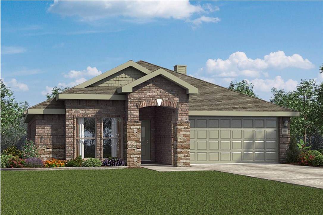 The 2050 Series has much to offer a growing family. With double pantries, room for bar seating and a large, covered back patio, your family will feel right at home. This floor plan has three bedrooms, two bathrooms, and his and hers vanities in the master bathroom. It also offers direct access from the utility room to the master closet and 10-foot ceilings in the entry, kitchen, living area and master bedroom.
Taxes subject to change based on new construction.