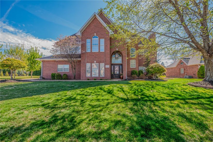 Located in Pinnacle Country Club this hard to find 3,081 SF residence will not disappoint w/almost 1/2 acre lot & private heated in ground pool. Beautifully designed living space featuring 4 BRS, 3.5 baths plus large bonus room. The heart of the home is the recently updated chef's kitchen equipped w/high end appliances, custom cabinetry & statement island offering bar seating & breakfast area. The intimate living room features a brick fireplace flanked by built-in bookshelves open to the eat in kitchen w/gorgeous window views. Main level primary suite offers an updated luxurious spa like bath w/impressive soaking tub & shower offering heated floors & large walk-in closet. Upper level boasts an additional en-suite, 2 more guest rooms & updated bath plus an oversized bonus room. The lush backyard is the perfect place for relaxing & entertaining w/pergola, patio areas, water feature & separate gated pool area providing a serene backdrop for outdoor leisure.