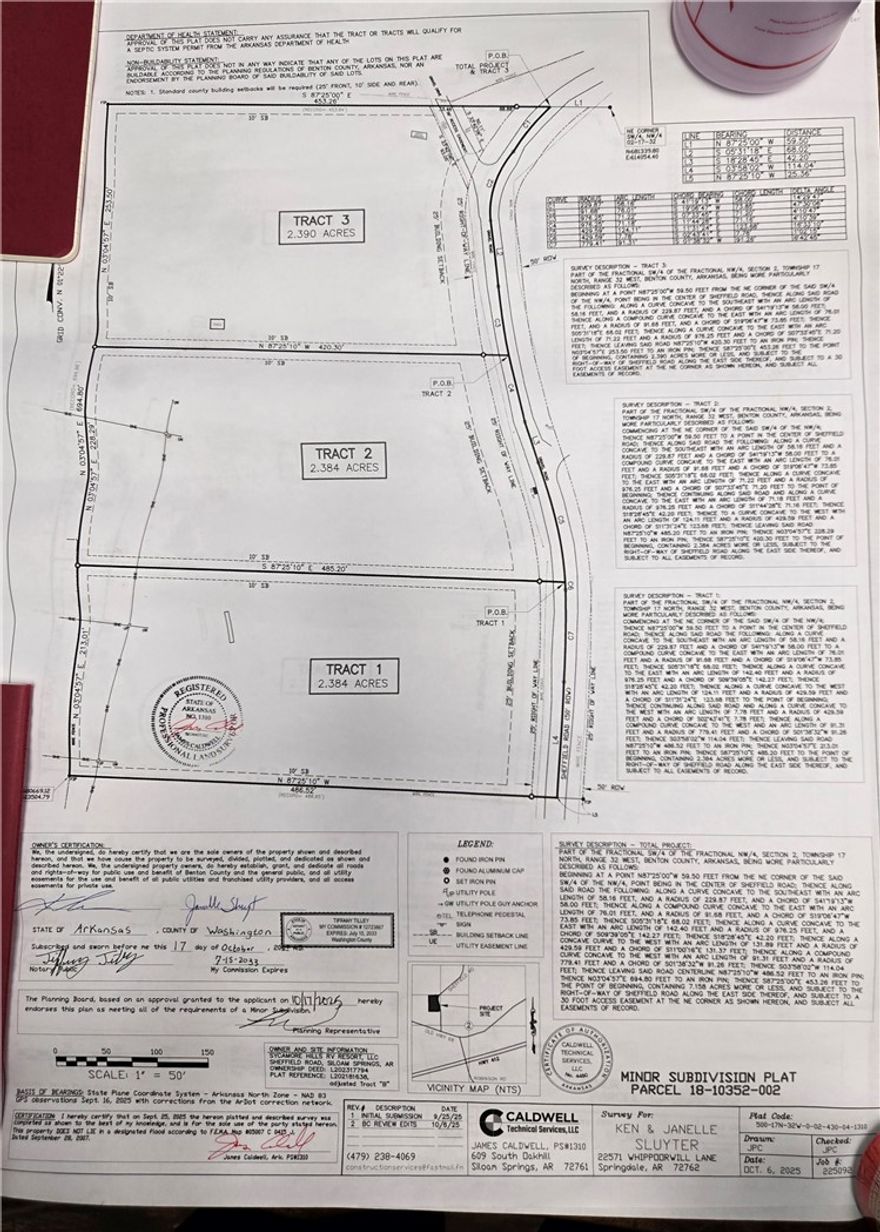 Buildable land on rural lot. Mostly flat with a wet weather creek. Siloam Springs school district.