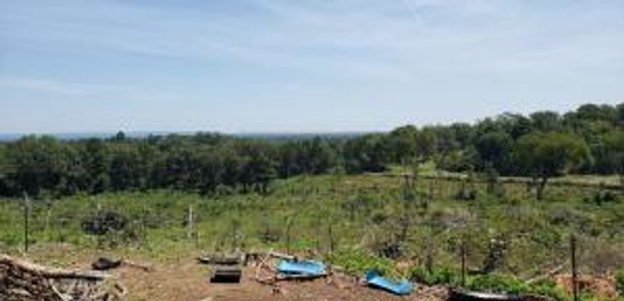 A beautiful spot to build your dream house on the top of 18 acres with beautiful scenery. Electric and water at the road. Currently being used for goats. No restrictions. Road frontage on 2 sides. Shale pit (1.5 acres) not adjoining property included in the 18.2 acres, but could be bought separably.  Metal carport and shed to convey with the property.