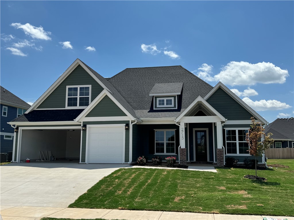 nother quality new construction home is available in the desired Crescent View Subdivision! This home boasts 4 bedrooms, 3 bathrooms, bonus room, 3 car garage, and a great layout. Kitchen is equipped with gas cooktop, built-in oven & microwave, large island with waterfall granite, & eat-in dining area that is all open to the living room. Downstairs has the office, primary suite and BR 2. Bedrooms 3-4, bonus room and a full bathroom are all upstairs. Enjoy grilling or hanging out on the covered back patio. Located steps from Janie Darr Elementary and the new Mt Hebron Park. Subdivision is close to XNA, I-49, shopping, dining, and entertainment.