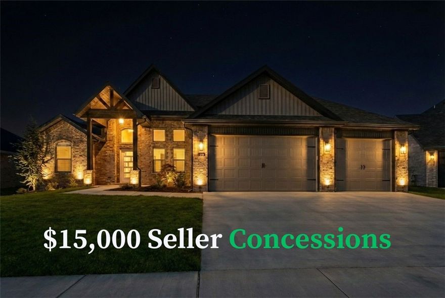 Presold selections available. The Polested is designed for both style and functionality, featuring an open-concept layout with 4 bedrooms and 2.5 bathrooms. The kitchen is a dream, with custom cabinetry, granite countertops, and stainless steel appliances. The living room is warm and inviting with wood floors, a stunning wood beam, and a cozy fireplace. The primary suite is a true retreat, featuring a trayed ceiling, a tiled shower, and his-and-hers closets. Additional perks include a 3-car garage, fenced yard, gutters, and a covered patio—perfect for outdoor enjoyment. Taxes are based on land only. Pictures are of a similar plan and finish. Still under construction with an estimated completion date of mid-June.