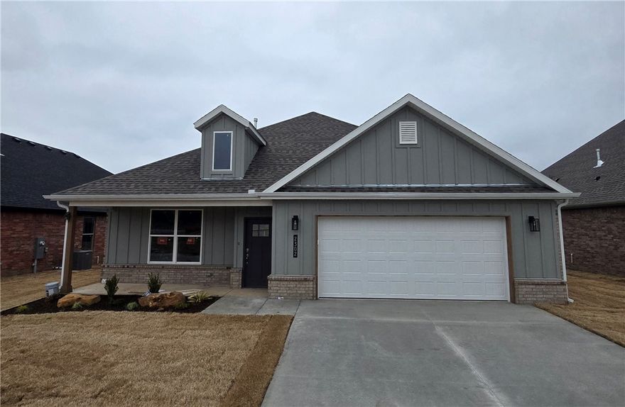 Welcome to The "Boyce" plan, this two story home is a must-see! The first level features a spacious open-concept living, kitchen, and dining area. It includes three bedrooms, each with walk-in closets, two bathrooms, a laundry room, and a two-car garage. On the second level, you'll find a large bonus room complete with a closet. This home boasts stylish finishes and amenities such as brick and hardie siding, full guttering, LED disk lighting with fan and light kits in all bedrooms, a spacious kitchen island with pendant lights, 3 cm granite countertops, a smart thermostat, Frigidaire Gallery appliances, and more. Combining style and comfort, this home is conveniently located near schools, shopping, and other amenities.