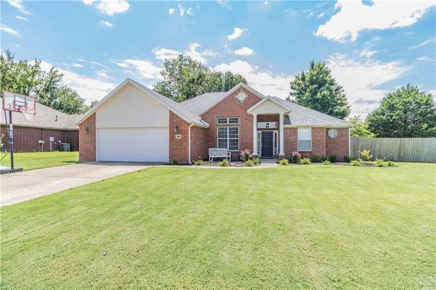 Check out this gorgeous brick home in Cambridge Place! The moment you walk in, you’ll notice the 10' ceilings, the new LED recessed dimmable lighting, crown molding, and beautiful new LVP floors. It just feels bright, open, and welcoming.
The living room has a cozy gas-log corner fireplace that really sets the tone—perfect for movie nights, holidays, or just hanging out. The kitchen is very inviting as well, with stainless steel appliances, a pantry, a breakfast bar, and even a look-through window into the living room so you’re never cut off from the action. Plus, you’ve got a formal dining area for bigger gatherings.
The primary bedroom is a great retreat with tray ceilings and a mstr-bth w/ double-sink vanity, relaxing jacuzzi tub & step-in shower. The window in closet gives you plenty of natural light.
Out back, the covered patio, wood-fenced yard & shade trees make it a comfortable spot to unwind at the end of the day.
It’s one of those homes that just feels right—come take a look and see for yourself!