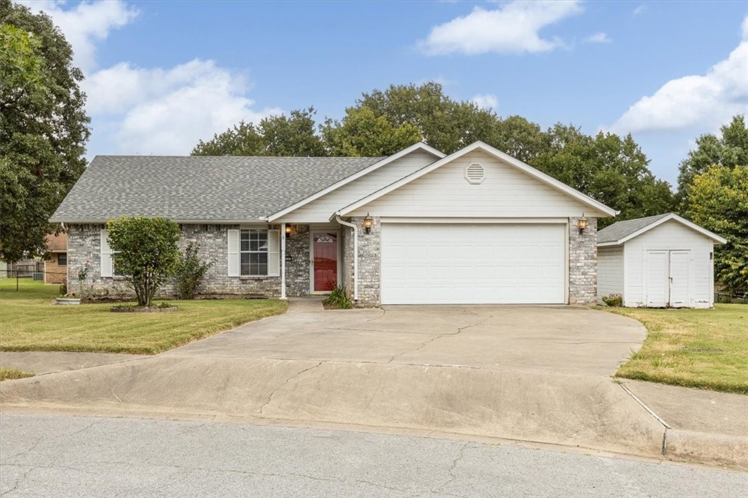 Welcome to Your Next Home! Located in the heart of Northwest Arkansas, this home offers convenient access to Hwy 49 on the north side of Springdale, making it easy to reach shopping, dining, schools, and more. This charming 3-bedroom, 2-bath home features a large family room and a spacious kitchen with ample storage, complete with an eat in kitchen/dining area with a bay window. The home boasts wood-like tile flooring in living room, hallways & in the large primary bedroom. Step outside to enjoy a large, private backyard, with a spacious wood deckāperfect for outdoor relaxation this fall. Recent updates include fresh paint, newer floors, remodeled bathrooms, a new roof and a new hot water heater in 2023. Well-maintained and move-in ready, this property is ideal for first-time homebuyers or as an investment opportunity. Donāt miss out on this fantastic home!