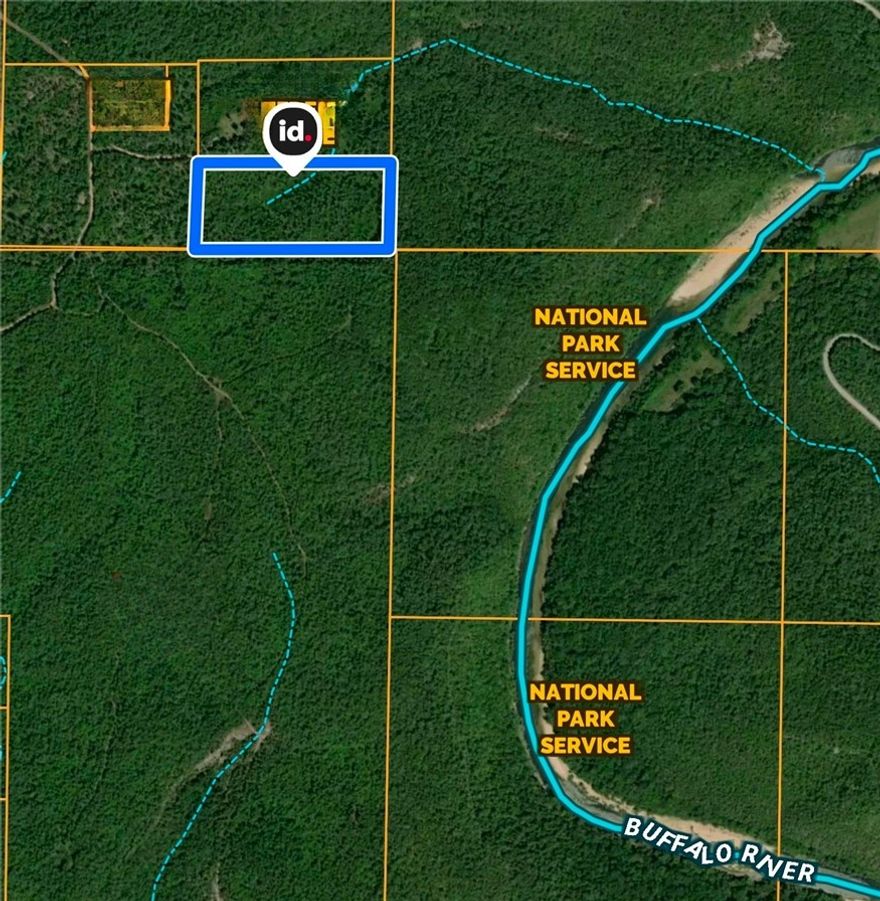 Borders National Buffalo River Park land. Build site with electric available. 18 wooded acres South of Yellville with unlimited possibilities. Hunters dream with abundant wildlife. Property was logged approximately 12 years ago, also has income potential. More pictures coming soon