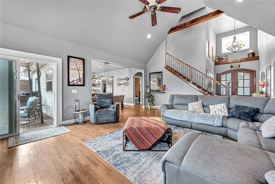 Priced below current appraisal with valuable buyer incentives. Receive up to $4,000 in lender credits with preferred lender. This stunning 5-bedroom, 3.5-bath home offers space, privacy, and thoughtful updates in one of Bentonville’s most convenient locations. The main level features a remodeled gourmet kitchen, an elegant living area with new flooring, a dedicated home office, and a primary suite with a renovated bath and closet. Upstairs includes three additional bedrooms and a full bath. Walk-out lower level expands the living space with a second living area, wet bar, guest suite, and direct access to the fenced backyard—perfect for entertaining. Step onto the elevated deck to enjoy peaceful views with no homes behind, or relax by your private pool, a rare find in this area. Major updates including a new roof (2023) and new HVAC systems for the upstairs and basement (2023). All just minutes from I-49, top schools, trails, and downtown Bentonville.