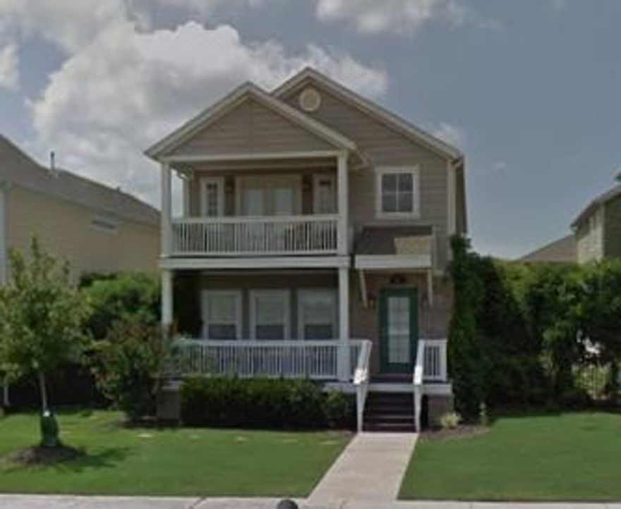 Nice row home with front porches & cozy side patios with arbors conveniently located to everything. Home features 3 bedrooms, 2.5 bath, and open floor plan with urban design. Great set up with wood floors in living room & kitchen, carpet in bedroom, gas log fireplace, Jacuzzi tub with separate shower in master bath.