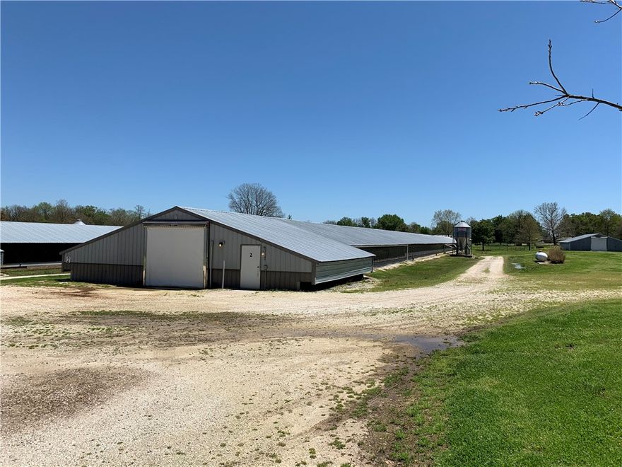 Back on the market!! Well kept Tyson Contract Pullet Farm! Remodeled Farm house with plenty of barns and shop. Cattle working area and fenced pasture. Minutes away from town. This is the perfect part-time farm where one spouse can work off the farm and the other can take care of the pullets in only a few hours per week! The pullet income minus farm expenses will pay for your whole farm with extra $ left over!