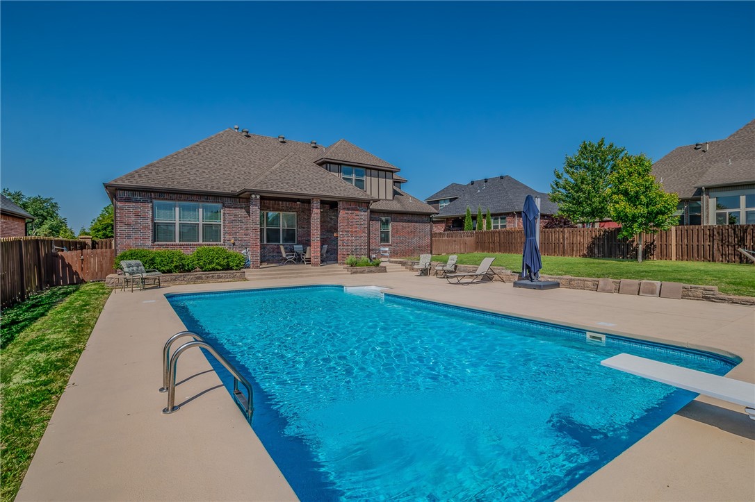 Sold before Print. Beautifully updated home on rare .33 acre lot backing up to POA land for added privacy. Enjoy your own private in-ground saltwater pool, covered patio with fireplace and extended entertaining space surrounded by lush grounds. This impressive 4 Bedroom, 3.5 bath home with flexible layout featuring office/5th bedroom, formal dining/bonus room and main level primary suite with custom designer closet. Many fabulous updates throughout also include a great laundry room, walk in pantry plus a recent addition to the guest En-suite. Community amenities offer pool, walking trails and sport courts. Minutes to top shopping, entertainment and dining.