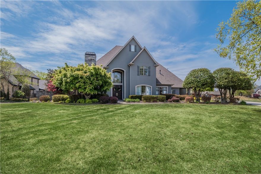 This exemplary Pinnacle estate defines style and elegance. Set on a private 0.56 acre lot with an enviable, west facing backyard featuring a serene gunite pool with spillover spa, 760 sq. ft. fully equipped pool house featuring a bedroom suite, summer kitchen, fireplace, pool bathroom with outdoor natural shower, expansive covered veranda and spacious yard. This impeccable designer home features 4 bedrooms and 3.5 baths spanning 4,542 sq. ft. of living space. The main residence comprises a 2-story entrance hall, private study, multiple entertaining spaces, wet bar, gourmet kitchen, home theater and exquisite master retreat. The interior offers custom details, designer lighting, vaulted ceilings, quartzite countertops, hardwood flooring and built-ins throughout. This is truly an oasis perfect for entertaining and/or relaxing.