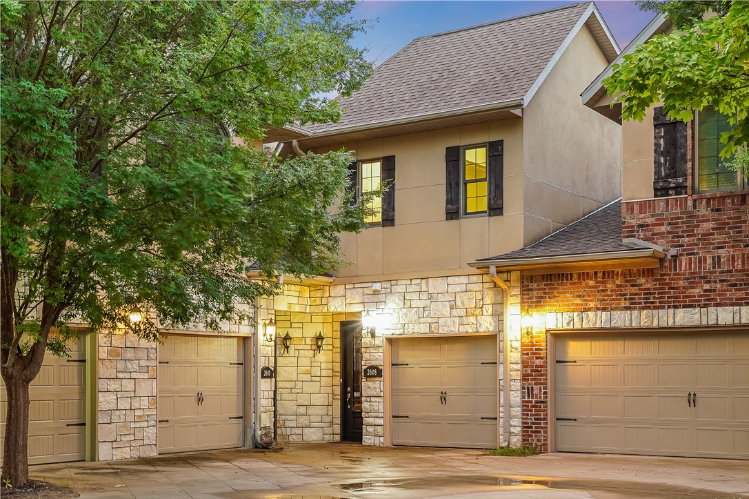 Experience easy living in this well-kept condo, ideally situated in the heart of NWA with quick access to Rogers, Lowell, Bentonville, and beyond. This two-story home boasts 10-foot ceilings, crown molding, and high-quality finishes throughout. Upstairs, you'll find two generously sized bedrooms, each with its own ensuite bathroom and spacious walk-in closet. The open-concept main level flows into a private patioāperfect for entertaining or enjoying a peaceful morning coffee. An attached garage offers secure parking and extra storage space. The POA takes care of exterior maintenance, sewer, and insurance, ensuring a low-maintenance lifestyle. Located just 1.4 miles from I-49, you're only minutes from the Walmart Home Office (19 min), Walmart AMP (9 min), Downtown Rogers (15 min), and J.B. Hunt HQ (10 min). With close proximity to shopping, corporate hubs, and the Greenway Trails, this home is ideal for professionals or anyone seeking convenience in a prime location.