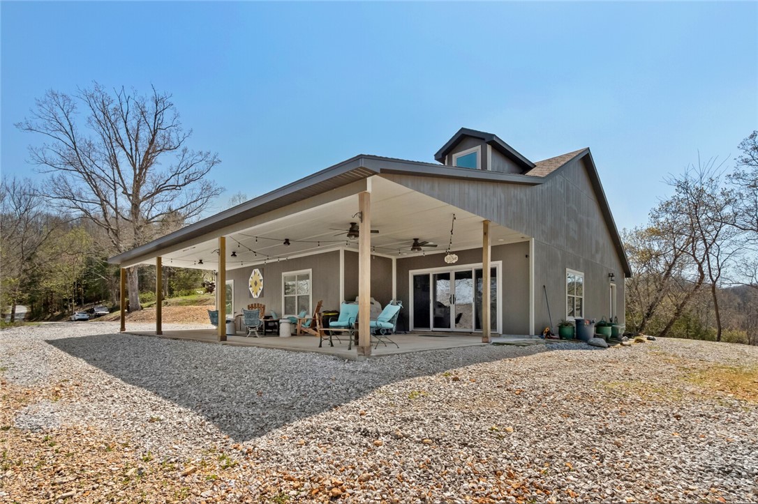 A rare find on Beaver Lake in this almost new lakeview home on 27 acres with a private dock! Immaculate 3 bedroom, 2 bath home with beautiful views, space to spread out and a one (24') slip private dock down the hill. There are a few additional potential home sites or you can enjoy the privacy of the acreage. Roads are paved all the way to the driveway.