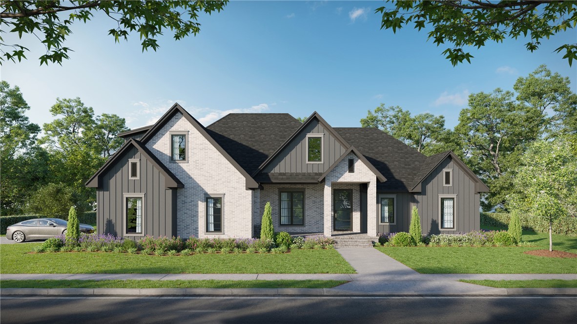 This newly built home sits on .74 acres and includes a covered patio with a gas fireplace overlooking the private backyard that backs up to the POA owned wooded area. On the main level you’ll find an open and functional living and kitchen area with picturesque views from all windows, 2 guest bedrooms with a full bathroom, a powder bathroom for guests, a flex space perfect for a home office and a luxurious primary suite that connects to the spacious laundry room. Upstairs boasts an oversized 4th bedroom/bonus room with a full bathroom. This home has everything you are looking for and so much more. Located in the new and highly desired Blackberry Ridge subdivision in West Fayetteville. The community includes walking trails, a community pool and pavilion. Enjoy the peace of country living while being 10 minutes from I49 and all that NWA has to offer!