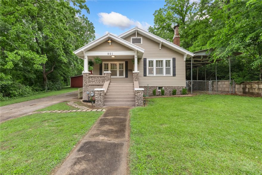 Anyone looking for a 3 bedroom, 1 bath, in town loaded with extras and a farm feel?  Check out 601 W Ridge AVE.  This gorgeously remodeled, craftsman style house sits on over a half acre, has a multi-level  972 sq ft barn/garage, a 65 foot long carport, a 75 sq ft storm shelter and multiple other outbuildings that would perfect for all your stuff.  This  home also has unfinished basement, newer exterior HVAC unit and a beautifully landscaped yard.  If you are looking for character and charm but want all the conveniences of modern living and proximity to healthcare and shopping, come check this one out.