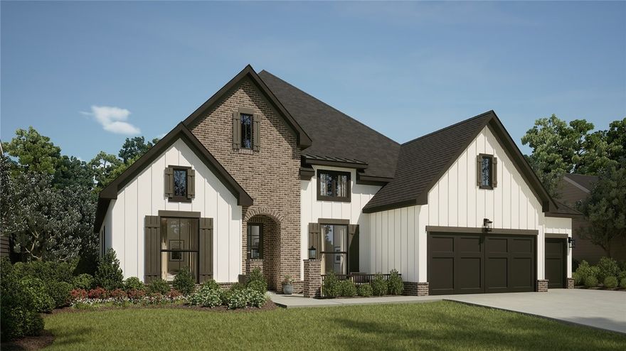 Welcome to luxurious living with the Lincoln estate  floor plan. This is a five-bedroom, 4 bath masterpiece with two levels. The first floor hosts 4 bedrooms, including the owner’s retreat, which is nestled on the back side of the home and where you’ll find a spa-like bath and two expansive walk-in closets!  . The additional bedrooms or the dining area can serve as a flex room or study, providing at-home work needs. Adding to the thoughtful layout is a first-floor laundry room The designer kitchen is spectacular and comes with a walk-in pantry, a large island, a sunny breakfast nook with built-ins. Step outside to a covered porch, perfect for al fresco entertaining with  ouantdoor fireplace with an extended patio for extra elegance. Ascend to the second level to discover a huge game room with the 5th bedroom and full , providing an ideal space for recreation and relaxation.