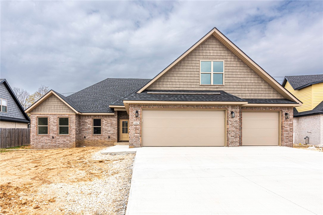 *SELLER Agrees to pay $5,000 towards buyer 2-1 buy down option or towards buyer closing costs!! This now completed NEW CONSTRUCTION This 4 bedroom 2 bathroom home in the Windgate Subdivision is just what you have been waiting for! Located minutes away from schools, shopping, and eateries of Farmington and a short drive into Fayetteville! Head inside to a light & airy open concept with living room feature corner fireplace and lots of natural light! A gorgeous L-shaoed kitchen with white cabinets, tiled backsplash, stainless steel apps, and center island with sink and room for seating! Plus Spacious dining space with large windows! Relax & rejuvenate in the spacious primary bedroom with private ensuite featuring soaking tub, fully tiled shower, double sink vanity, and walk-in closet! 3 more bedrooms and an additional bath! BONUS Room upstairs perfect for second living room or media room! A covered back patio! *Seller to install a fence! Don't miss out on this opportunity! Act now!
