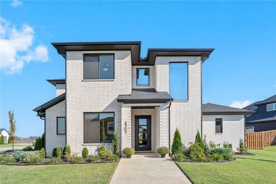 Welcome to your dream home in the vibrant Scissortail Subdivision! This stunning 4-bedroom, 3-bathroom residence offers modern elegance and functional living perfect for families or those who love to entertain. Step into the chef’s kitchen, a culinary masterpiece featuring a gas range, double ovens, granite countertops, and ample cabinetry, complemented by a massive pantry for unmatched storage. The spacious great room is filled with natural light and ideal for gatherings. Enjoy the expansive patio that extends your living space to the large corner lot perfect for outdoor dining and relaxation. Downstairs, find two generously sized bedrooms and two full bathrooms, while upstairs offers two additional bedrooms plus a versatile bonus room. Live the resort-style life with Scissortail’s exceptional neighborhood amenities, including a community pool, stylish clubhouse for events, sports court, and cozy firepits for year-round enjoyment—all in a family-friendly community near top-rated schools.